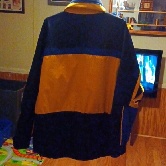 Round Tree & York Y2K Windbreaker Yellow & Blue Sportwear Packable Jacket M - Picture 12 of 12